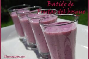 Batido de frambuesa con Thermomix