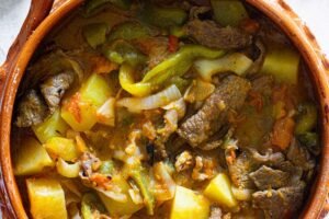 Bistec Ranchero (Estilo Mexicano de Granja de Res)