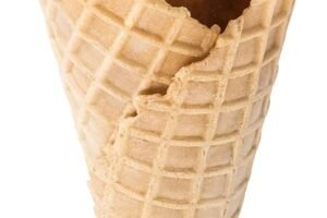 Cono de helado de café Loïc Fou de Cuisine